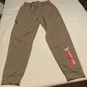 Rivalry Threads L 36/38 Gray Joggers Georgia Bulldogs Drawstring Waist, Pockets